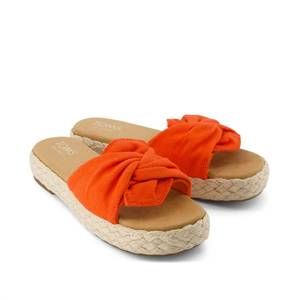 NEW TOMS women's abby slide in red